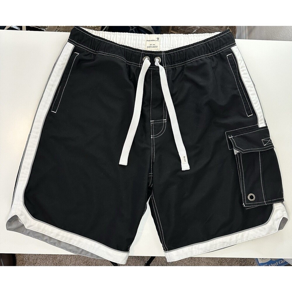 DUCK HEAD Men's Shorts Trunks XL Outdoor Cargo Drawstring Pockets Swim Beach